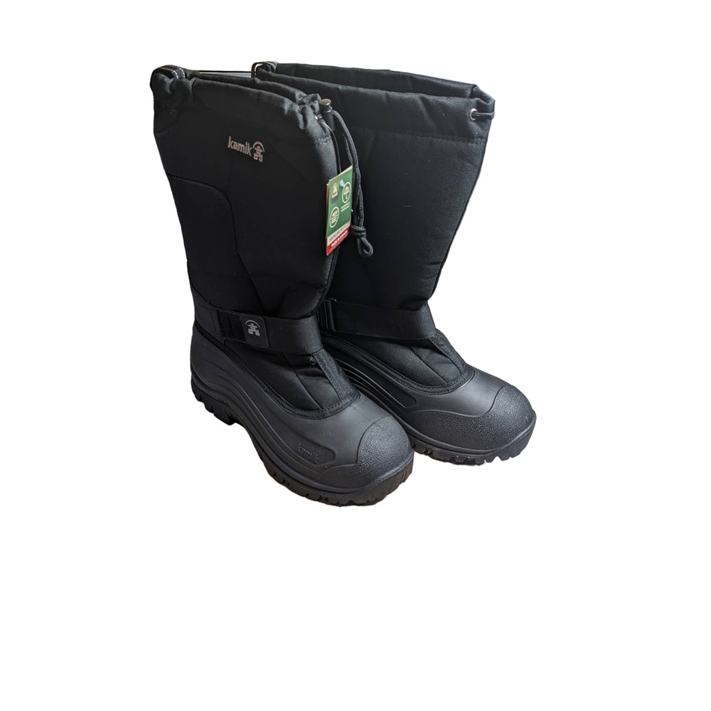 New In Box Kamik Greenbay BOOTS Men's Waterproof Felt Lined Boots Black Size 13W